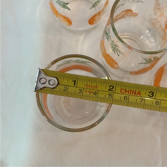 Vintage Orange Juice‎ Carafe Decanter 5 Matching Juice Glasses - Picture 11 of 11